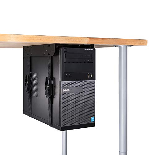 Penn Elcom CPU Under Desk Mount Computer Holder with Slide Out Access on Runners for Office, School and Home CPU-57BN by Penn Elcom Penn Elcom CPU Under Desk Mount Computer Holder with Slide Out Access on Runners for Office, School and Home CPU-57BN by Penn Elcom von PENN ELCOM