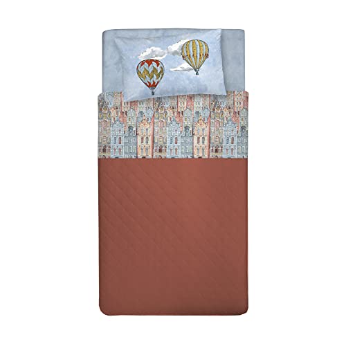 PENSIERI DELICATI Bettwäsche Set Einzelbett 100% Baumwolle, Einzelbett 90x200 Inklusive Bodenblech, Deckblatt und 1 Kissenbezug, Made in Italy, Fliege Orange Fantasie PENSIERI DELICATI Bettwäsche Set Einzelbett 100% Baumwolle, Einzelbett 90x200 Inklusive Bodenblech, Deckblatt und 1 Kissenbezug, Made in Italy, Fliege Orange Fantasie von PENSIERI DELICATI