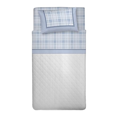 PENSIERI DELICATI Bettwäsche-Set für Einzelbett, Flanell, 100% Baumwolle, warm und weich, für Einzelbett 90 x 200 cm, inklusive Spannbettlaken, Bettbezug und 1 Kissenbezug, hergestellt in Italien, PENSIERI DELICATI Bettwäsche-Set für Einzelbett, Flanell, 100% Baumwolle, warm und weich, für Einzelbett 90 x 200 cm, inklusive Spannbettlaken, Bettbezug und 1 Kissenbezug, hergestellt in Italien, von PENSIERI DELICATI