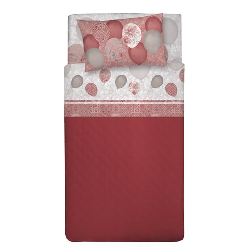 PENSIERI DELICATI Bettwäsche-Set für französisches Bett, 100% Baumwolle, Bettwäsche für französisches Bett, 120 x 200 cm, inklusive Spannbettlaken, Oberlaken und 1 Kissenbezug, hergestellt in PENSIERI DELICATI Bettwäsche-Set für französisches Bett, 100% Baumwolle, Bettwäsche für französisches Bett, 120 x 200 cm, inklusive Spannbettlaken, Oberlaken und 1 Kissenbezug, hergestellt in von PENSIERI DELICATI