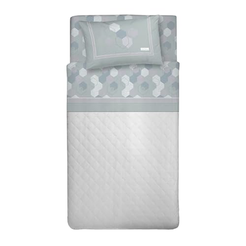 PENSIERI DELICATI Bettwäsche-Set für französisches Bett, Flanell, 100% Baumwolle, warm und weich, Bettwäsche-Set 120 x 200 cm, inklusive Spannbettlaken, Bettbezug und 1 Kissenbezug, hergestellt in PENSIERI DELICATI Bettwäsche-Set für französisches Bett, Flanell, 100% Baumwolle, warm und weich, Bettwäsche-Set 120 x 200 cm, inklusive Spannbettlaken, Bettbezug und 1 Kissenbezug, hergestellt in von PENSIERI DELICATI