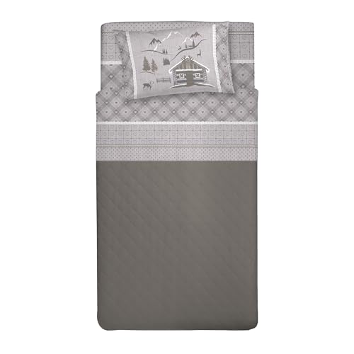 PENSIERI DELICATI Bettwäsche-Set für französisches Bett, Flanell, 100% Baumwolle, warm und weich, Bettwäsche-Set 120 x 200 cm, inklusive Spannbettlaken, Bettbezug und 1 Kissenbezug, hergestellt in PENSIERI DELICATI Bettwäsche-Set für französisches Bett, Flanell, 100% Baumwolle, warm und weich, Bettwäsche-Set 120 x 200 cm, inklusive Spannbettlaken, Bettbezug und 1 Kissenbezug, hergestellt in von PENSIERI DELICATI