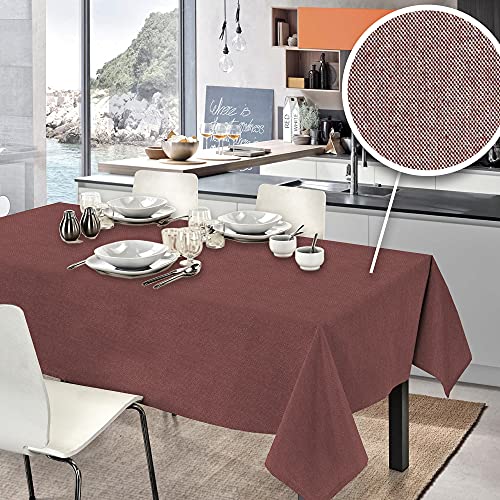 PENSIERI DELICATI Maxi Tischdecke 160 x 270 cm Made in Italy, 100% Reine Recycelte Baumwolle, Garngefärbt, Einfarbig Rot, für Drinnen und Outdoor, rechteckige ökologische Tischdecke PENSIERI DELICATI Maxi Tischdecke 160 x 270 cm Made in Italy, 100% Reine Recycelte Baumwolle, Garngefärbt, Einfarbig Rot, für Drinnen und Outdoor, rechteckige ökologische Tischdecke von PENSIERI DELICATI