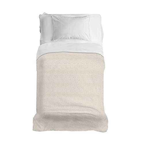 PENSIERI DELICATI Tagesdecke 170 x 280 cm, Einzeltuch 100% Baumwolle Pique, Ideal Zum Thema Wohnen, Decke Salva Bett Doppelbett, Fantasie Dublin Beige, 100% Made in Italy von PENSIERI DELICATI