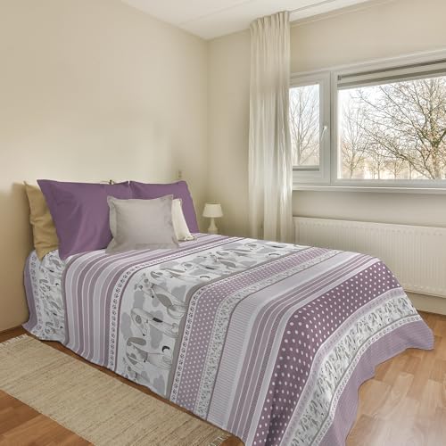 PENSIERI DELICATI Tagesdecke 170 x 280 cm, für Einzelbett, 100% Pique-Baumwolle, ideal als Überwurf für Einzelbett, Muster Baubu, Rosa, 100% Made in Italy PENSIERI DELICATI Tagesdecke 170 x 280 cm, für Einzelbett, 100% Pique-Baumwolle, ideal als Überwurf für Einzelbett, Muster Baubu, Rosa, 100% Made in Italy von PENSIERI DELICATI