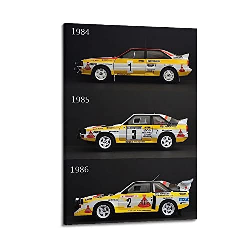 Auto-Poster Audi Quattro S1 E2 Rallye-Renn-Poster, dekoratives Gemälde, Leinwand, Wandposter und Kunstbild, modernes Familien-Schlafzimmer, Dekoration, Poster, 30 x 45 cm von PENTAB