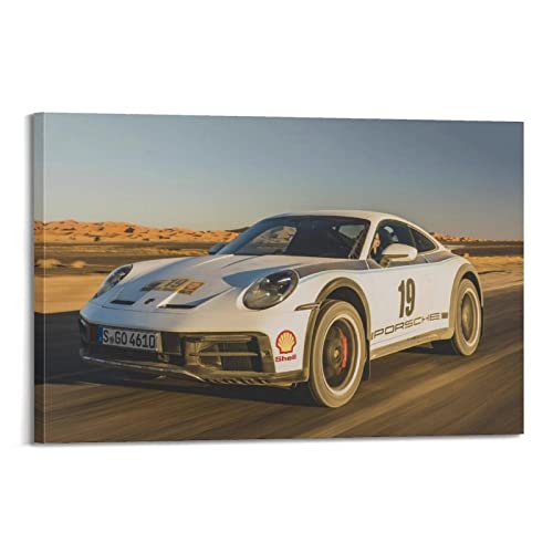 Auto-Poster Porsche 911 Dakar Racing Car Poster Dekorative Malerei Leinwand Wandposter und Kunstbild Druck Moderne Familie Schlafzimmer Dekor Poster 60 x 90 cm von PENTAB