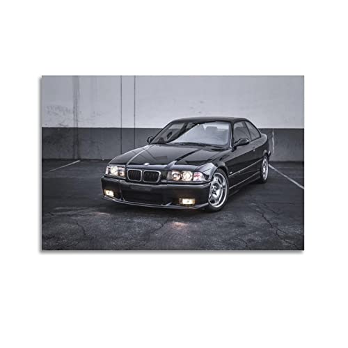 BMW Sportauto-Poster E36 M3 GT Super Racing Poster Dekorative Malerei Leinwand Wandposter und Kunstbild Druck Modern Familie Schlafzimmer Dekor Poster 60 x 90 cm von PENTAB