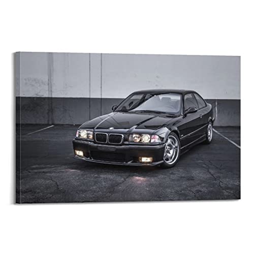 BMW Sportauto-Poster E36 M3 GT Super Racing Poster Dekorative Malerei Leinwand Wandposter und Kunstbild Druck Modern Familie Schlafzimmer Dekor Poster 60 x 90 cm von PENTAB