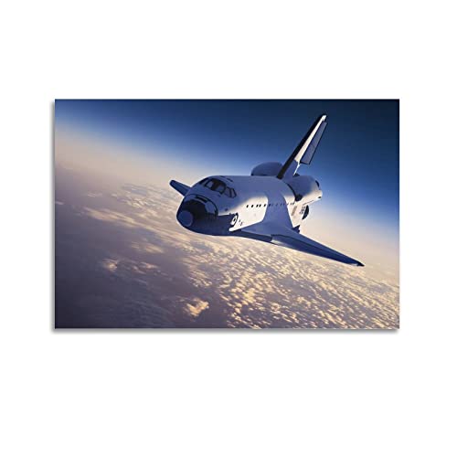 Space Shuttle Tapeten-Poster, dekoratives Gemälde, Leinwand, Wandposter und Kunstbild, moderner Familien-Schlafzimmer, Dekoration, Poster, 30 x 45 cm von PENTAB