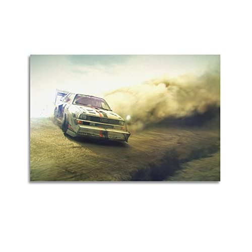 Sportwagen-Poster Audi Pikes Peak Quattro Rally Motorsport Poster Dekorative Malerei Leinwand Wandposter und Kunstbild Druck Moderne Familie Schlafzimmer Dekor Poster 60 x 90 cm von PENTAB