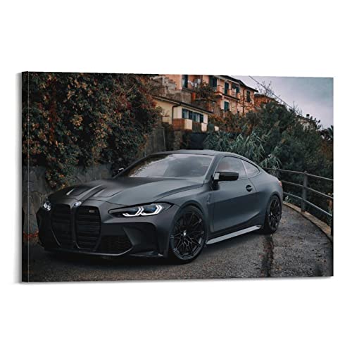 Supercar Poster BMW G82 M4 Competition Performance Auto Poster Dekorative Malerei Leinwand Wandposter und Kunstbild Druck Moderne Familie Schlafzimmer Dekor Poster 40 x 60 cm von PENTAB