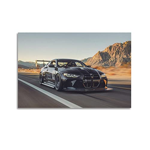 Supercar Poster BMW G82 M4 Hochleistungs-Rennposter, dekoratives Gemälde, Leinwand, Wandposter und Kunstbild, modernes Familien-Schlafzimmer, Dekor-Poster, 30 x 45 cm von PENTAB