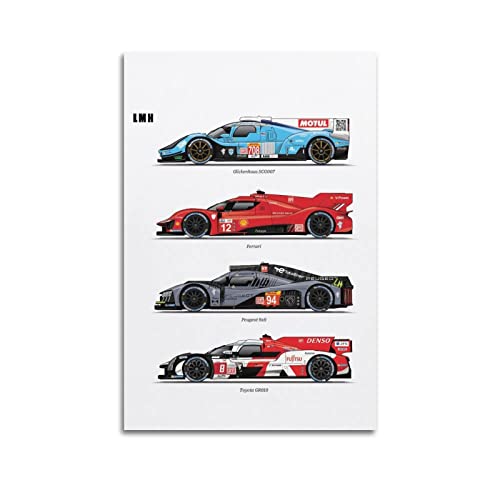 Supercar Poster Lmh und Lmdh Ferrari & Peugeot 9 x 8 & Gtr Poster Dekorative Malerei Leinwand Wandposter und Kunstbild Druck Moderne Familie Schlafzimmer Dekor Poster 30 x 45 cm Supercar Poster Lmh und Lmdh Ferrari & Peugeot 9 x 8 & Gtr Poster Dekorative Malerei Leinwand Wandposter und Kunstbild Druck Moderne Familie Schlafzimmer Dekor Poster 30 x 45 cm von PENTAB