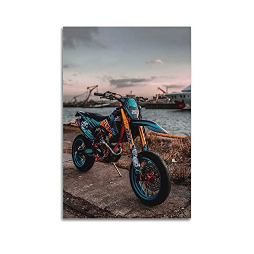 Supersport Motorrad-Poster KTM 450 Exc Extremsport Motocross Poster Dekorative Malerei Leinwand Wandposter und Kunstbild Druck Moderne Familie Schlafzimmer Dekor Poster 50 x 75 cm Supersport Motorrad-Poster KTM 450 Exc Extremsport Motocross Poster Dekorative Malerei Leinwand Wandposter und Kunstbild Druck Moderne Familie Schlafzimmer Dekor Poster 50 x 75 cm von PENTAB