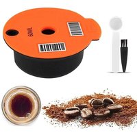 Kaffeepads, wiederverwendbarer Kaffeefilter, nachfüllbare Kaffeekapsel aus Kunststoff mit Löffel für die Bosch Tassimo-Kaffeemaschine, 180 ml von PENY