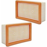 Set von 2 gefalteten Filtern flach kompatibel mit KÄRCHER MV4 / MV5 / MV6 / WD4 / WD5 / WD6 Mehrzweck-Staubsauger. von PENY