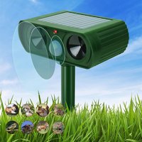 Ultraschall Katzenabwehr Solar Tierabwehr Ultraschallvertreiber Wasserdicht mit Bewegungsmelder und Blitz Marderabwehr Solar Tierabwehr von PENY