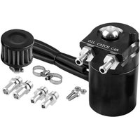 Universal Oil Catch Can, 300ml Luftfilter-Entlüftungs-Motorabscheider Öltank Auto Oil Catch Can, Schwarz Universal Oil Catch Can, 300ml Luftfilter-Entlüftungs-Motorabscheider Öltank Auto Oil Catch Can, Schwarz von PENY