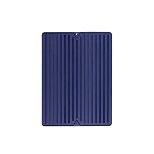 PEPDRO Küchenablaufmatte Multifunktionale Silikon-Arbeitsplattenmatte Rechteckige verdickte Isoliermatte rutschfeste Esstisch-Stabmatte (Color : Blu, Size : L) von PEPDRO