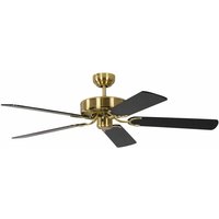 Pepeo - Deckenventilator Potkuri Messing seidenmatt / Schwarz von PEPEO