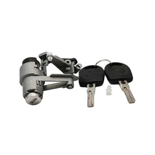 Kofferraumschloss Für VW Für GOLF 4 IV Lupo Für Polo Für T5 Für TRANSPORTER 1997-2006 Heckklappe Hinten Äußere Tür Griff Mit Schloss 2 Schlüssel Heckklappenverriegelung(Lock with 2 keys) von PEPKWELYCB