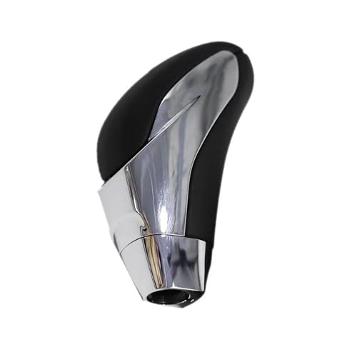 PEPKWELYCB Universal Fahrzeug Schaltknauf Für BYD G3 G3R L3 S6 Leder Auto Shift Schaltknauf Hebel Gaitor Boot Abdeckung Automatikgetriebe(Chrome) von PEPKWELYCB