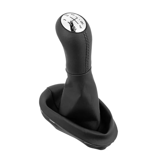 PEPKWELYCB Universal Fahrzeug Schaltknauf Für Clio 2 II Für Megane 2 II Für Kangoo Autoinnenausstattung 5-Gang-Schaltknauf Schalthebelmanschette(Black stitching suit) von PEPKWELYCB