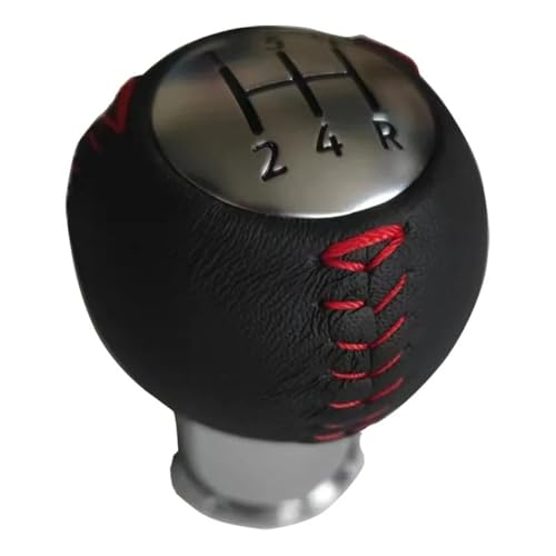 PEPKWELYCB Universal Fahrzeug Schaltknauf Für Mazda Für MX-5 Für MX5 Getriebe Kugelkopf Leder 5 Geschwindigkeit 6 Geschwindigkeit Schaltknauf(WHITE) von PEPKWELYCB