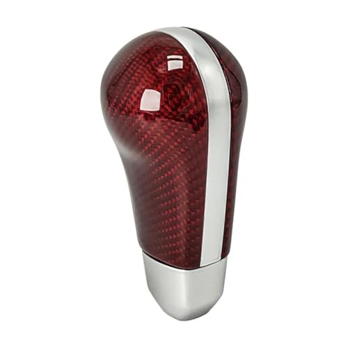 PEPKWELYCB Universal Fahrzeug Schaltknauf Für Nissan 350Z 2003 2004 2005 2006 2007 2008 2009 2010 Getriebe Ball Kopf Carbon Fiber Automatische Schaltknauf(Red) von PEPKWELYCB