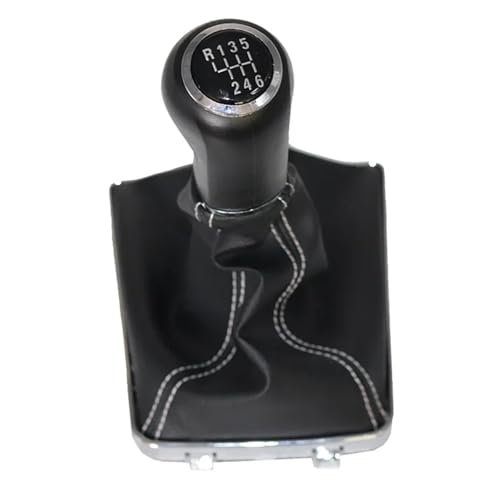 PEPKWELYCB Universal Fahrzeug Schaltknauf Für Opel Für Astra H 1.6 2004 2005 2006 2007 2008 2009 2010 Getriebe Gamasche Stick Griffe Abdeckung(R123456 white line) von PEPKWELYCB