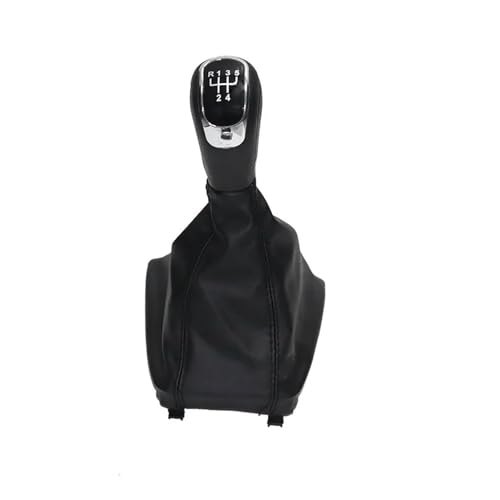PEPKWELYCB Universal Fahrzeug Schaltknauf Für Skoda Für Superb II 2008 2009 2010 2011 2012 5/6-Gang-Schaltgetriebe Auto-Schaltknauf Gamasche Kofferraumabdeckung(5 speed) von PEPKWELYCB
