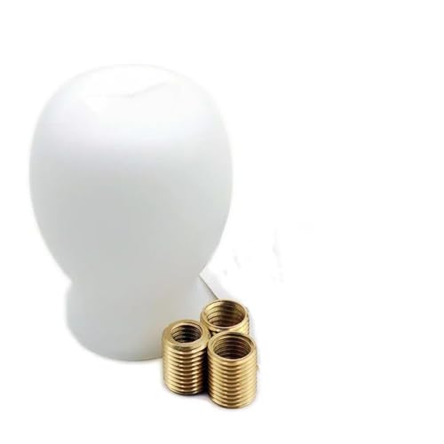 PEPKWELYCB Universal Fahrzeug Schaltknauf Für Subaru Für BRZ Für WRX Für STI Getriebe Kugelkopf Manueller Schaltknauf(WHITE) von PEPKWELYCB