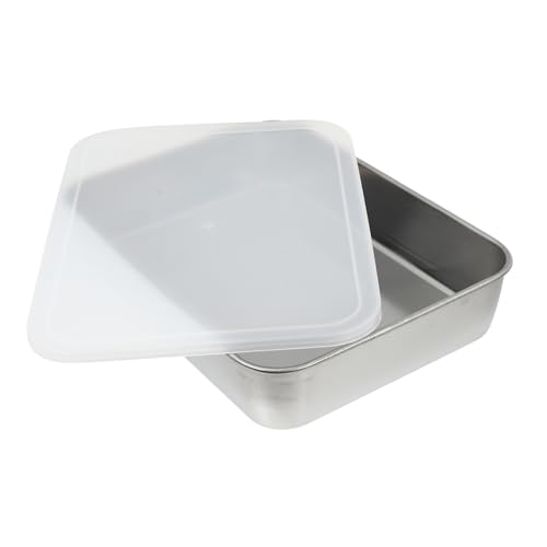 PEPLAYTAL Kuchenform Mit Deckel Aus Edelstahl Brotbackform Mit Deckel Für Küche Kuchenblech Mit Aus Hochwertigem Material von PEPLAYTAL