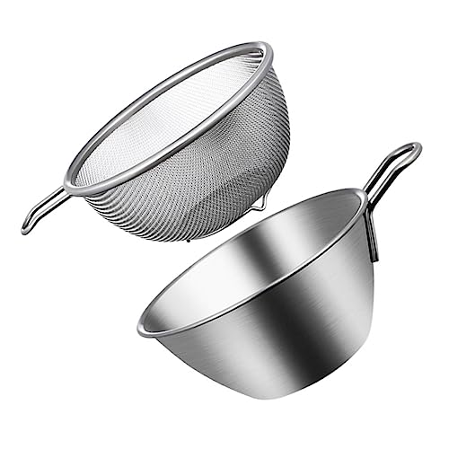 PEPLAYTAL 1 Satz Küchensieb mit Griff Teiliges Robust und Leicht zum Abtropfen von Lebensmitteln Spülmaschinenfest für Küche und Camping PEPLAYTAL 1 Satz Küchensieb mit Griff Teiliges Robust und Leicht zum Abtropfen von Lebensmitteln Spülmaschinenfest für Küche und Camping von PEPLAYTAL