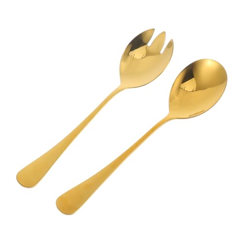 PEPLAYTAL 1 Satz Salatbesteck Set Ergonomische Salatlöffel und Langlebig und für Zuhause Partys und Besondere Anlässe Teiliges Set Gold PEPLAYTAL 1 Satz Salatbesteck Set Ergonomische Salatlöffel und Langlebig und für Zuhause Partys und Besondere Anlässe Teiliges Set Gold von PEPLAYTAL