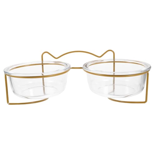 PEPLAYTAL 1 Stück Katzennapf Aus Glas Futternapf Für Haustiere Pet Hohe Schüssel Katze Glasschale Hundenapf Haustiernapf Mit Ständer Pet-glasschale Kippen Sie Den Futternapf Eisen PEPLAYTAL 1 Stück Katzennapf Aus Glas Futternapf Für Haustiere Pet Hohe Schüssel Katze Glasschale Hundenapf Haustiernapf Mit Ständer Pet-glasschale Kippen Sie Den Futternapf Eisen von PEPLAYTAL