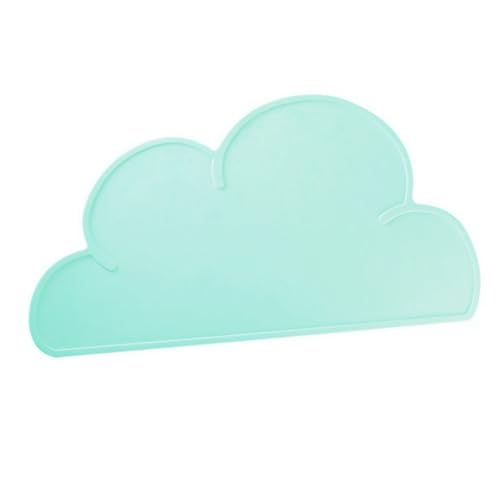 PEPLAYTAL 1 Stück Platzdeckchen Aus Silikon Malmatte Für Name Lebensmittelmatte Wiederverwendbar Wolke Geformt Kindermatte Kinderteller Esstisch Babys Cartoon-tischset Kieselgel von PEPLAYTAL