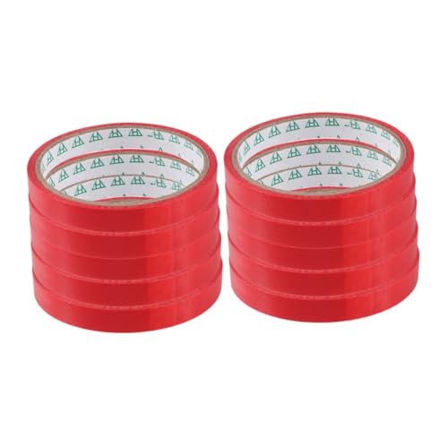 PEPLAYTAL 10 Rollen Verschleißfestes Rotes Verpackungsband Multifunktionales Dichtungsband für Beutel Geeignet für Supermarkt zakmaschinen Einfache Handhabung und Vielseitige PEPLAYTAL 10 Rollen Verschleißfestes Rotes Verpackungsband Multifunktionales Dichtungsband für Beutel Geeignet für Supermarkt zakmaschinen Einfache Handhabung und Vielseitige von PEPLAYTAL