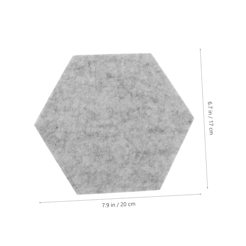 PEPLAYTAL 10 Stück Sechseckige Filz Pinnwand Selbstklebendes Memo Board für Büro Zuhause und Schule Weiche Filz wandfliesen als Dekorative Pinnwand und Praktische Nachrichtentafel von PEPLAYTAL