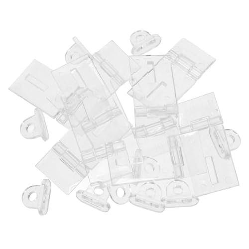 PEPLAYTAL 10 Stück Teiliges Acryl Scharnier Transparente Schmuckbox Verschlüsse mit Verstärktem Gelenk Selbstklebend Langlebig Geeignet für Retro Holzkisten Schmuckkästchen Kleine Schränke von PEPLAYTAL