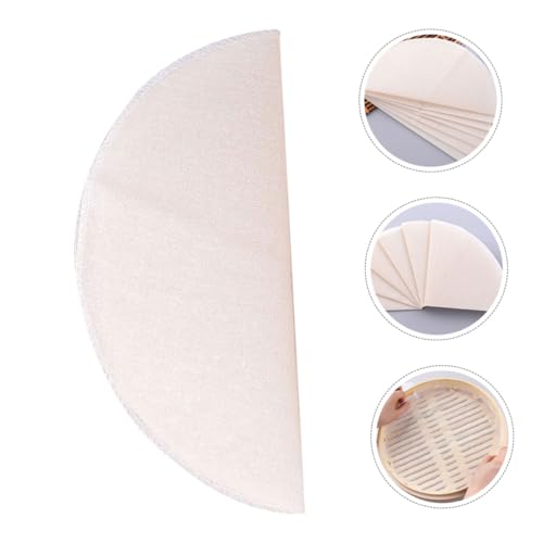 PEPLAYTAL 10 Stück Teiliges Baumwoll steamer matten Wiederverwendbare Leichte Dampfgarer einlage Antihaftbeschichtet Atmungsaktive Küchensteamer pads für Dim Sum Gemüse Einfach zu Reinigen von PEPLAYTAL