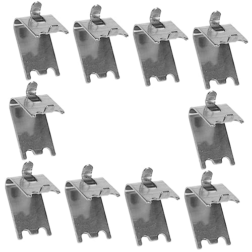 PEPLAYTAL 10 Stück Teiliges Gefrierschrank Regal Clips aus Robuste Kühlschrank Stützhaken mit Gewölbtem Design Einfache Installation Langlebige Aufbewahrungslösung von PEPLAYTAL