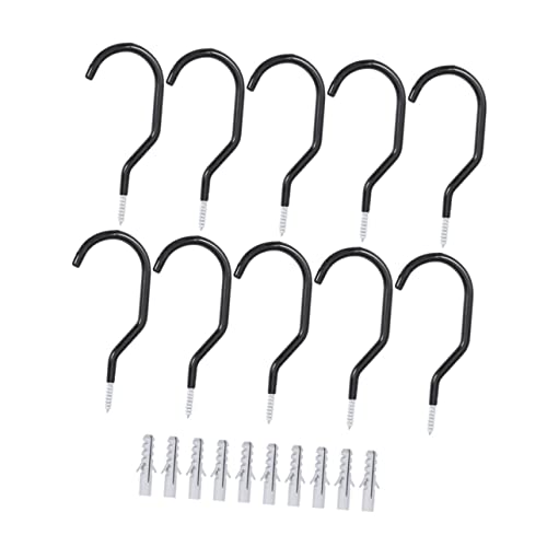 PEPLAYTAL 10 Stück Teiliges Heavy Duty Fahrrad wandhaken Schrauben Robuste Stahlhaken mit Rutschfester Beschichtung für Vielseitige Fahrradaufhängung Platzsparend für Garage und Decke PEPLAYTAL 10 Stück Teiliges Heavy Duty Fahrrad wandhaken Schrauben Robuste Stahlhaken mit Rutschfester Beschichtung für Vielseitige Fahrradaufhängung Platzsparend für Garage und Decke von PEPLAYTAL
