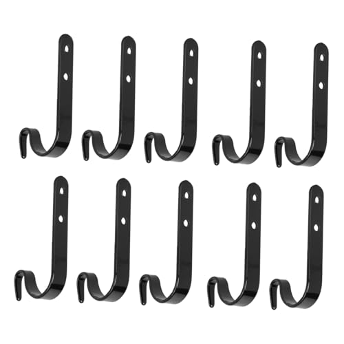 PEPLAYTAL 10 Stück Teiliges J Form Metallhaken Schwarz Lackierte Verschleißfeste Schraubhaken zum Aufhängen von Taschen Kleidung Schlüsseln Praktische Langlebige Haushaltsaufhänger PEPLAYTAL 10 Stück Teiliges J Form Metallhaken Schwarz Lackierte Verschleißfeste Schraubhaken zum Aufhängen von Taschen Kleidung Schlüsseln Praktische Langlebige Haushaltsaufhänger von PEPLAYTAL