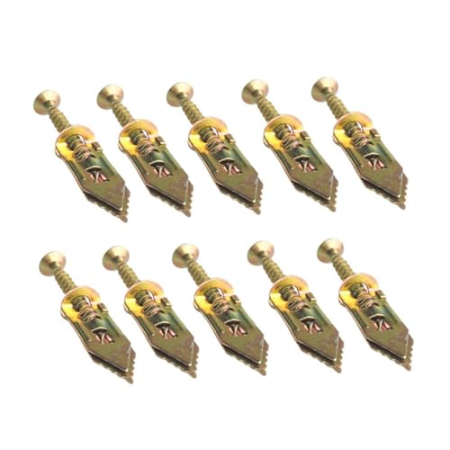 PEPLAYTAL 10 Stück Teiliges Plattenschrauben für Gipskartonplatten Einfache Montage Hohe Haltekraft Geeignet für Trockenbau Holz und Verschiedene Wandmaterialien Goldfarben von PEPLAYTAL