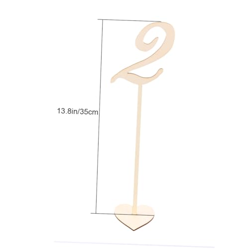 PEPLAYTAL 10 Stück Teiliges Rustikale Holz Tischnummern mit Herzförmiger Basis Stabile Tischkartenhalter für Hochzeitsfeier Geburtstagsdeko und Sitzplatzkennzeichnung Einfache PEPLAYTAL 10 Stück Teiliges Rustikale Holz Tischnummern mit Herzförmiger Basis Stabile Tischkartenhalter für Hochzeitsfeier Geburtstagsdeko und Sitzplatzkennzeichnung Einfache von PEPLAYTAL