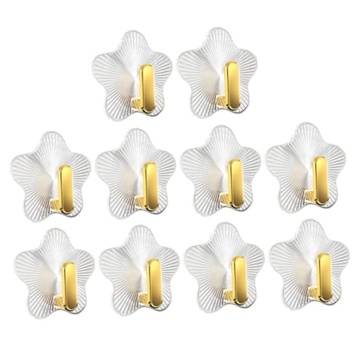 PEPLAYTAL 10 Stück Teiliges Transparente Selbstklebende Stern wandhaken Spurlos Ablösbar Vielseitig für Bad Flur Schlafzimmer als Handtuch Schlüsselhalter Einfache Montage ohne Bohren PEPLAYTAL 10 Stück Teiliges Transparente Selbstklebende Stern wandhaken Spurlos Ablösbar Vielseitig für Bad Flur Schlafzimmer als Handtuch Schlüsselhalter Einfache Montage ohne Bohren von PEPLAYTAL