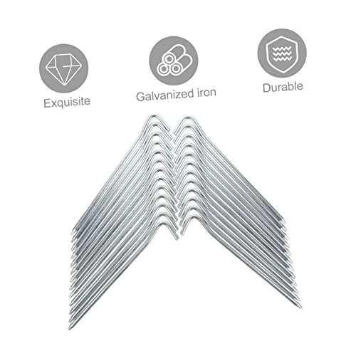 PEPLAYTAL 10 Stück Teiliges Zelt Heringe aus Verzinktem Metall Robust und Korrosionsbeständig Geeignet für Outdoor Zelte Markisen und Vordächer mit Optimalem für Festen Halt Gras Erde und von PEPLAYTAL