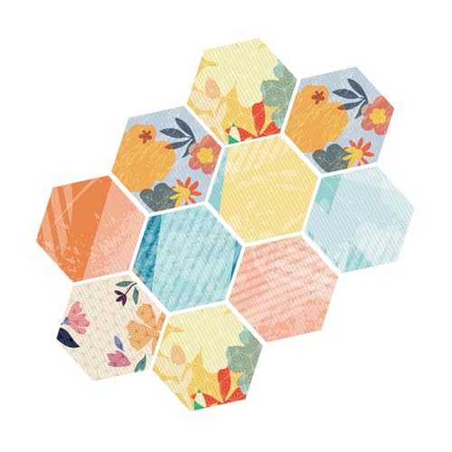 PEPLAYTAL 10 Stück Teiliges rutschfeste Sechseckige Bodenaufkleber für Küche und Bad Selbstklebende Fliesensticker mit Glatter Oberfläche Langlebig und Wasserbeständig für Boden und PEPLAYTAL 10 Stück Teiliges rutschfeste Sechseckige Bodenaufkleber für Küche und Bad Selbstklebende Fliesensticker mit Glatter Oberfläche Langlebig und Wasserbeständig für Boden und von PEPLAYTAL
